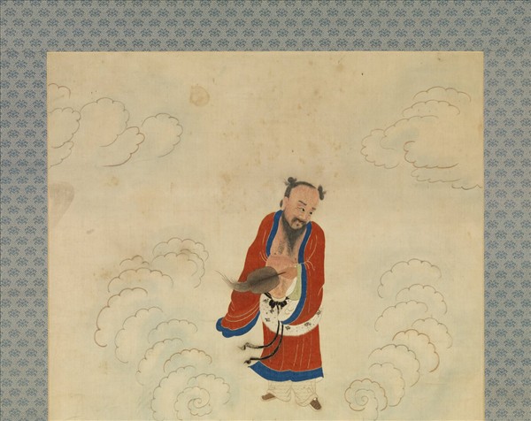 明顧繡八仙慶壽掛屏（十）漢鍾離　軸