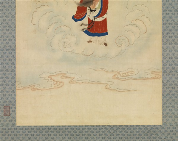 明顧繡八仙慶壽掛屏（十）漢鍾離　軸