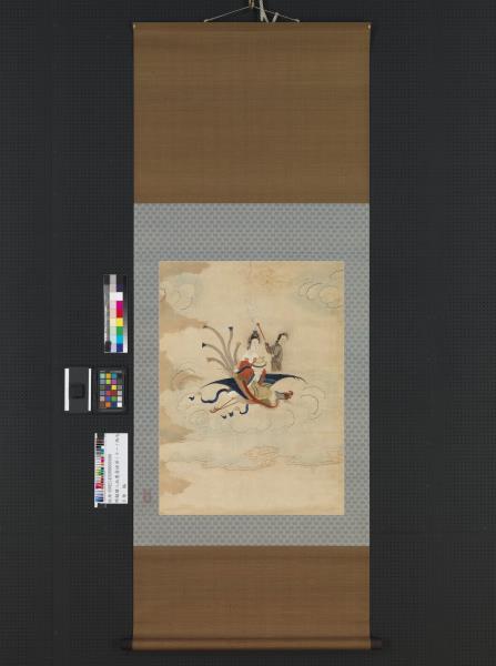 明顧繡八仙慶壽掛屏（十一）西池王母　軸