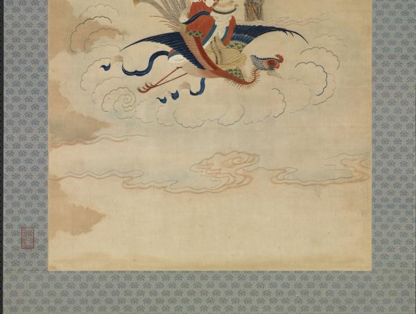 明顧繡八仙慶壽掛屏（十一）西池王母　軸