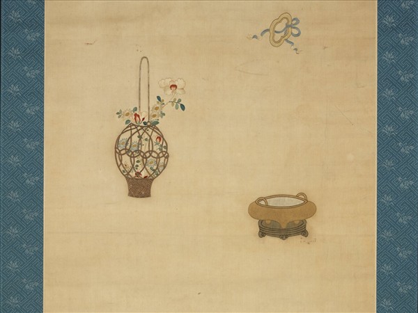 明粵繡博古圖屏（二）　軸