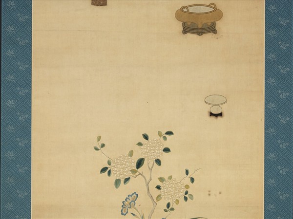 明粵繡博古圖屏（二）　軸