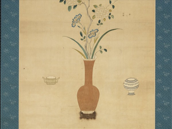 明粵繡博古圖屏（二）　軸