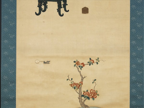 明粵繡博古圖屏（二）　軸