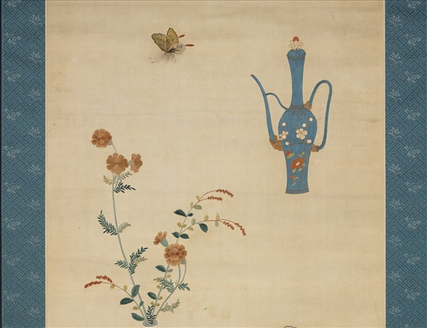 明粵繡博古圖屏（三）　軸