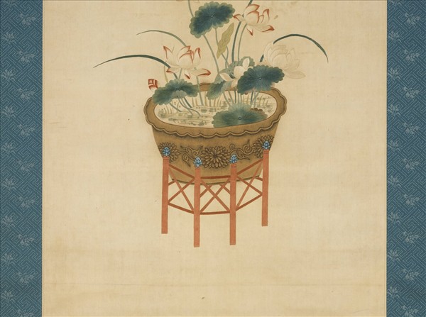 明粵繡博古圖屏（四）　軸