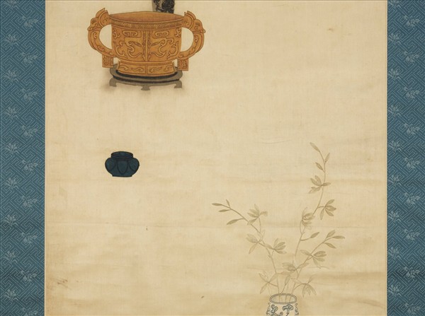 明粵繡博古圖屏（四）　軸