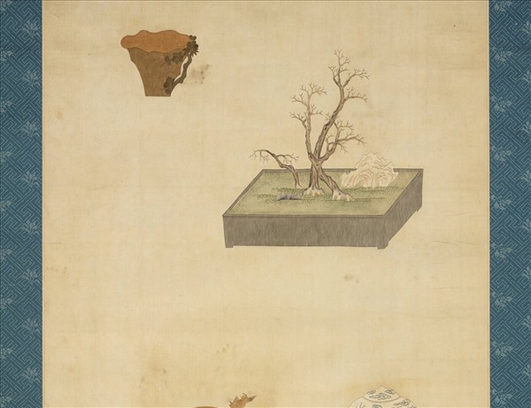 明粵繡博古圖屏（五）　軸