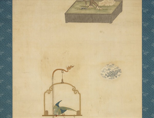 明粵繡博古圖屏（五）　軸