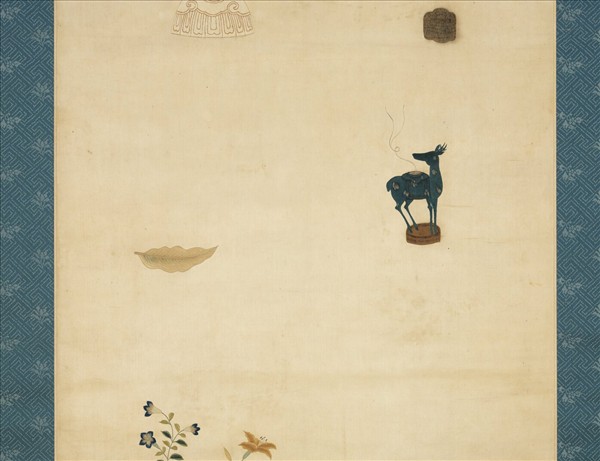 明粵繡博古圖屏（五）　軸