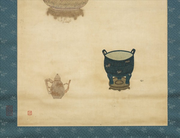 明粵繡博古圖屏（五）　軸