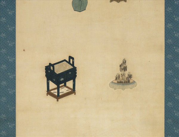 明粵繡博古圖屏（六）　軸