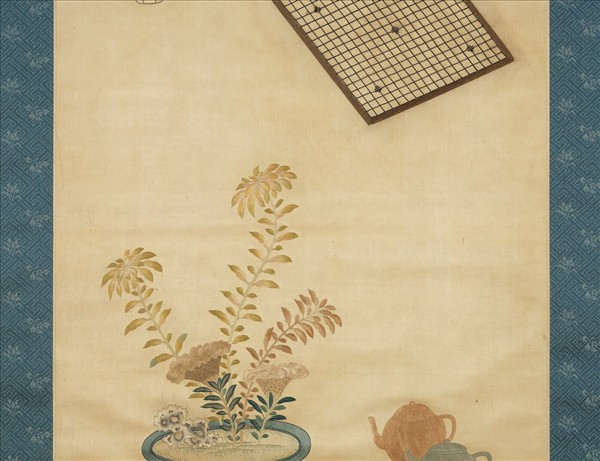 明粵繡博古圖屏（六）　軸