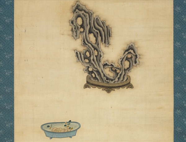 明粵繡博古圖屏（七）　軸