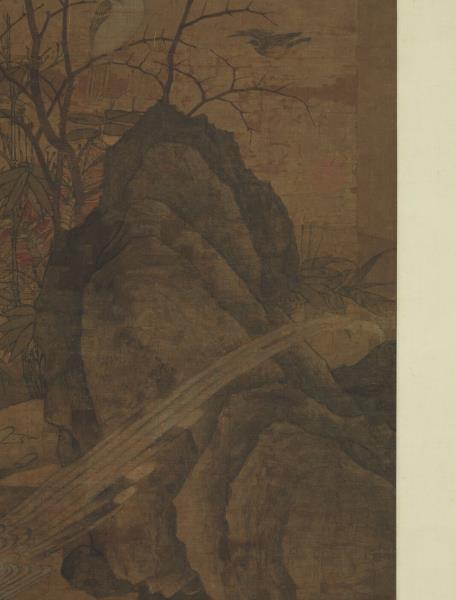 宋黃居寀山鷓棘雀圖　軸