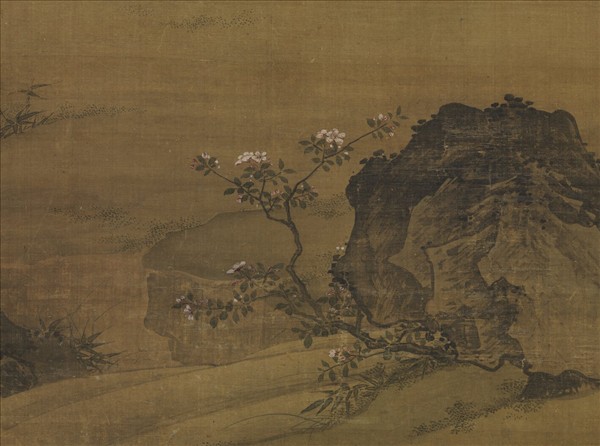 元人春景貨郎圖　軸