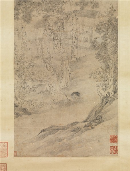 明唐寅燈霄閨話　軸