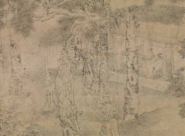 明唐寅燈霄閨話　軸