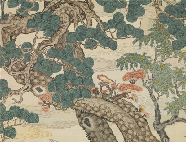 無名氏緙絲松鶴　軸