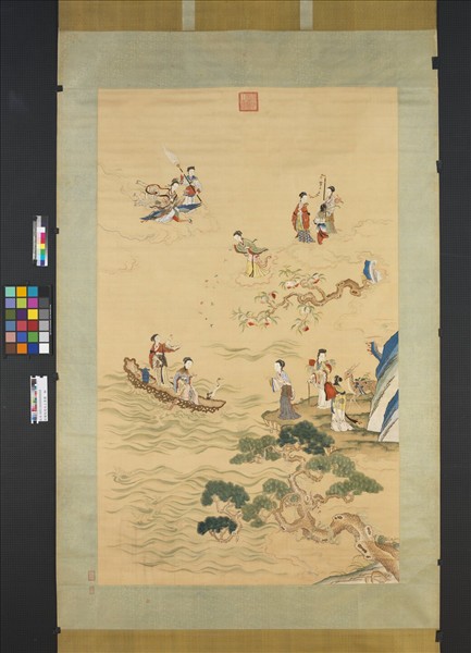 清繡線瑤池上壽圖　軸