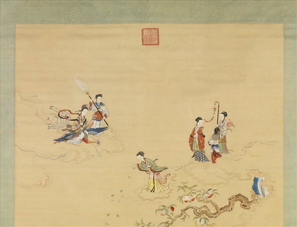 清繡線瑤池上壽圖　軸