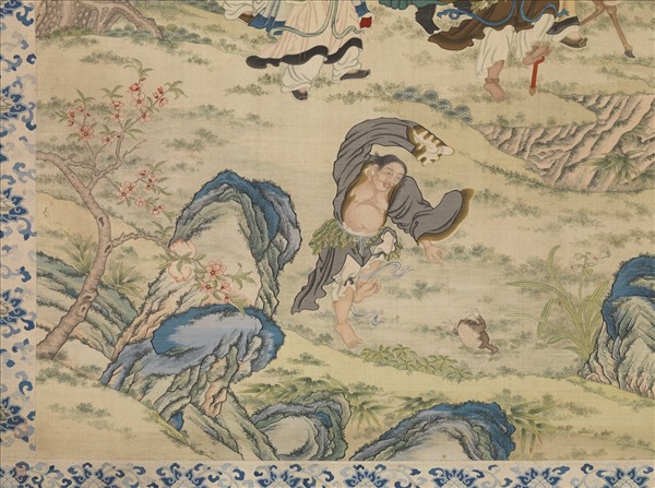 清緙絲群仙祝壽　軸