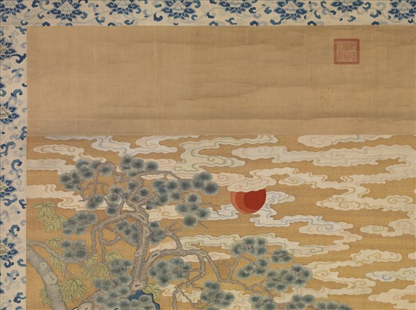 清緙絲群仙祝壽　軸