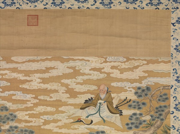 清緙絲群仙祝壽　軸