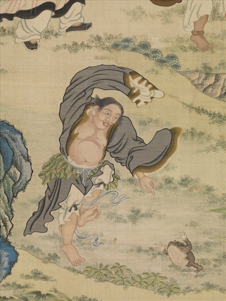 清緙絲群仙祝壽　軸