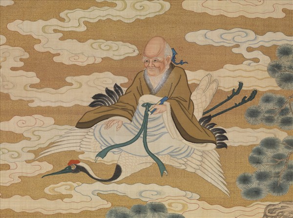 清緙絲群仙祝壽　軸