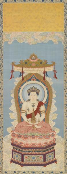 清緙絲無量壽佛　軸