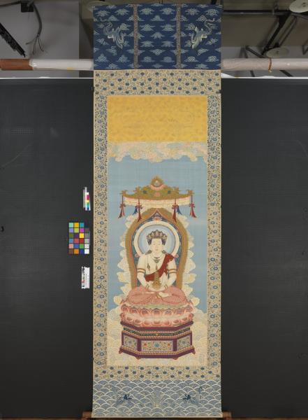 清緙絲無量壽佛　軸