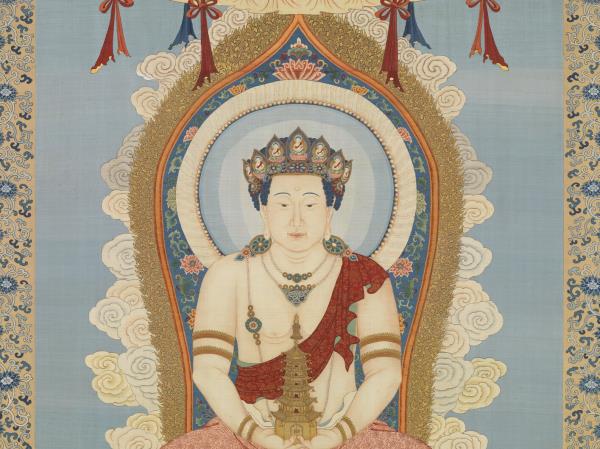 清緙絲無量壽佛　軸