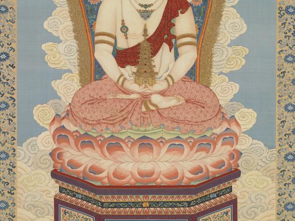 清緙絲無量壽佛　軸