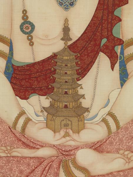 清緙絲無量壽佛　軸