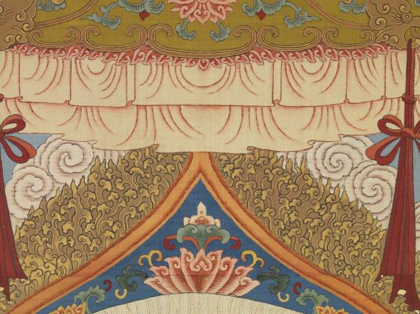 清緙絲無量壽佛　軸