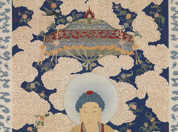 清緙絲無量壽佛　軸