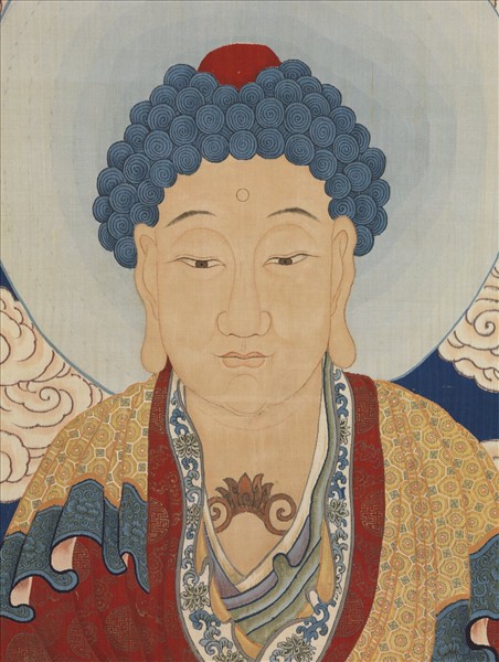 清緙絲無量壽佛　軸