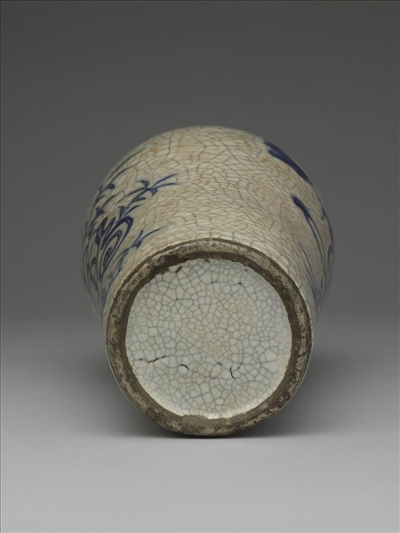 青花福壽紋梅瓶