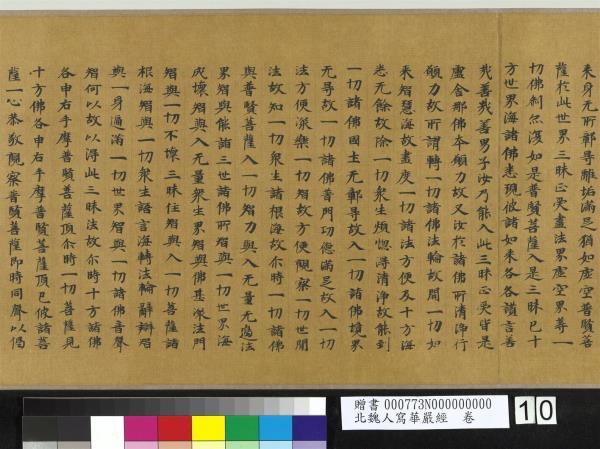 北魏人寫華嚴經　卷