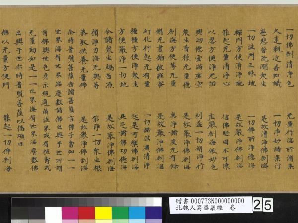 北魏人寫華嚴經　卷