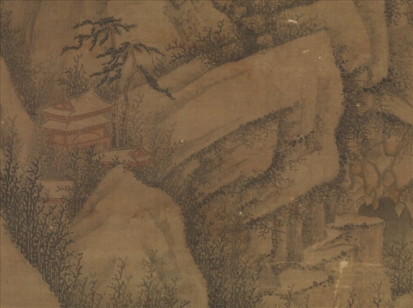 明文徵明雪滿群峰　軸