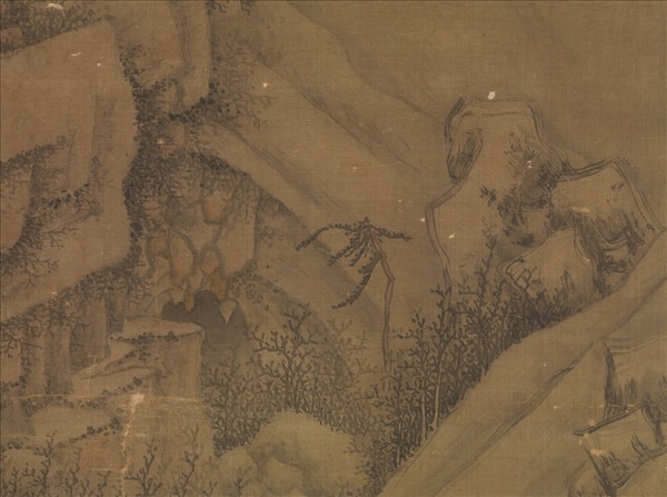 明文徵明雪滿群峰　軸