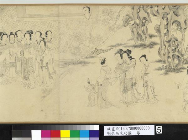 明仇英乞巧圖　卷
