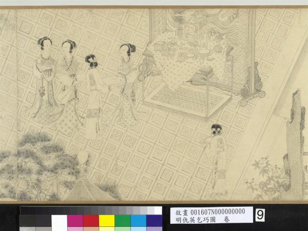 明仇英乞巧圖　卷