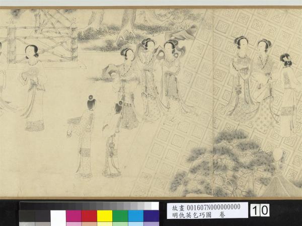 明仇英乞巧圖　卷