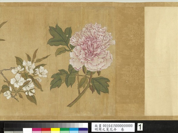 明周之冕花卉　卷