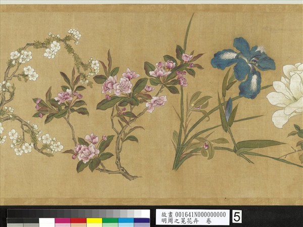 明周之冕花卉　卷