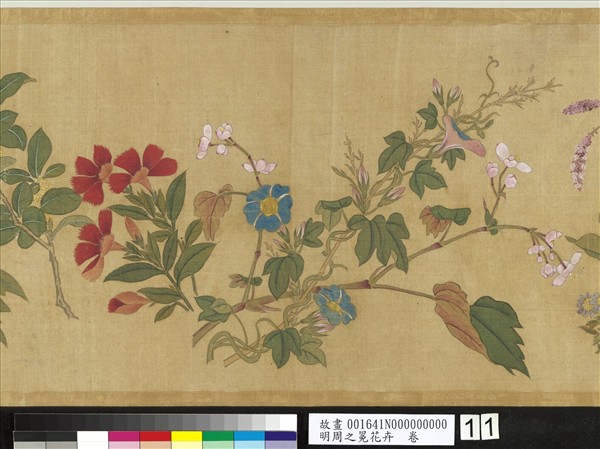 明周之冕花卉　卷