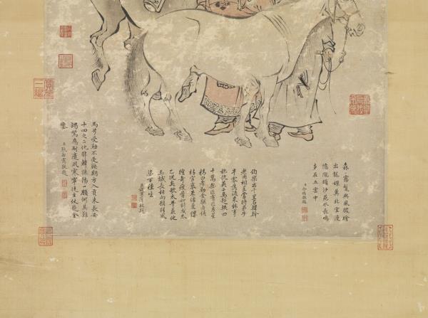 明仇英雙駿圖　軸